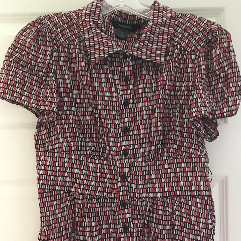 Arden B Collared Button Fitted Top - image 1